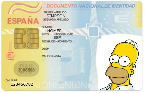DNI de Homer Simpson